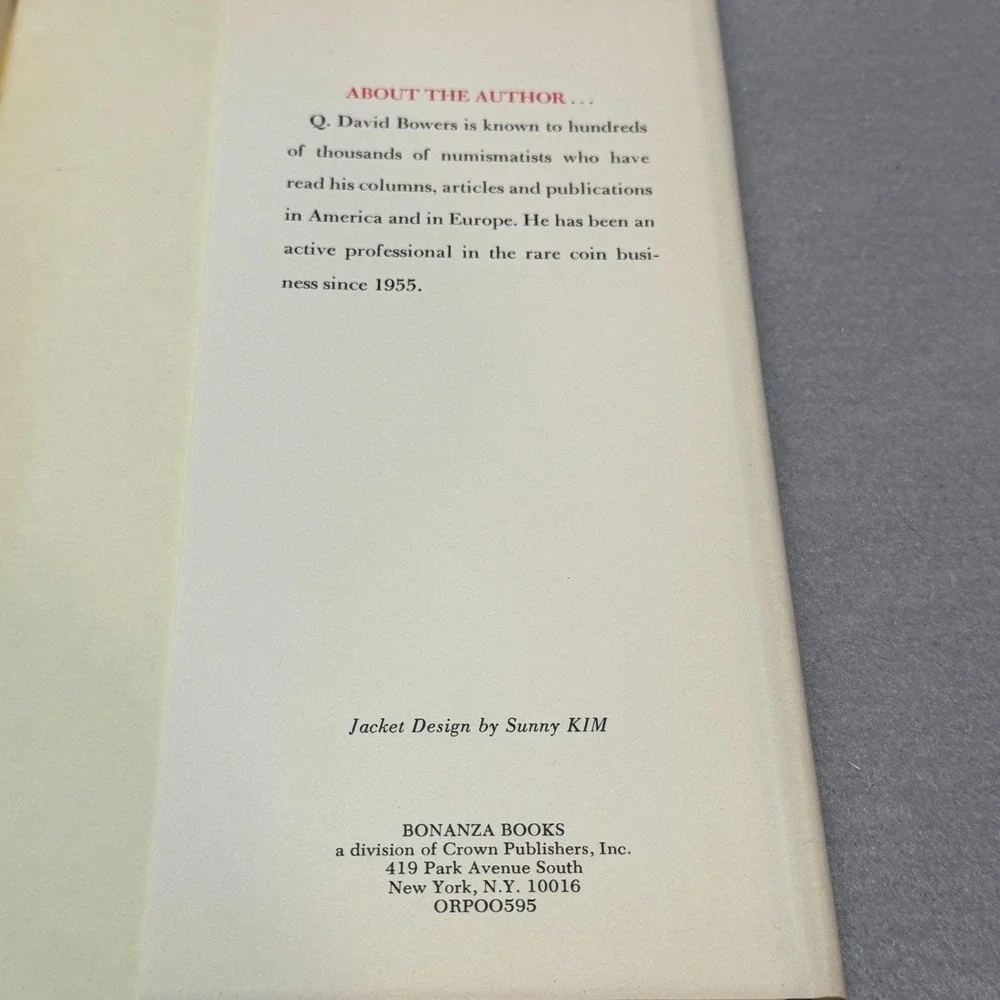 Vintage 1971 Coins and Collectors Q. David Bowers First Printing HC Numismatics